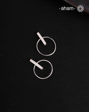 A.M P.M Silver Earring