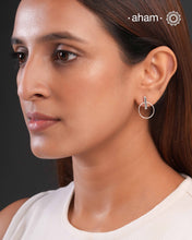 A.M P.M Silver Earring