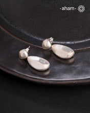 A.M P.M Silver Earring