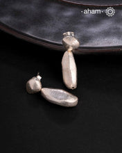 A.M P.M Silver Earring