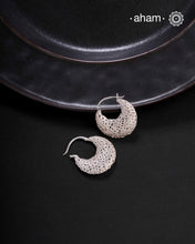 A.M P.M Silver Hoops