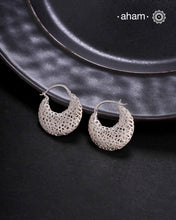 A.M P.M Silver Hoops