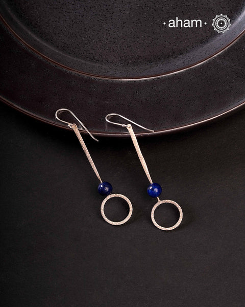 Contemporary light weight earrings in 92.5 silver. Minimalist work wear jewellery.Perfect wear from Dawn to Dusk.