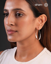 A.M P.M Silver Hoops
