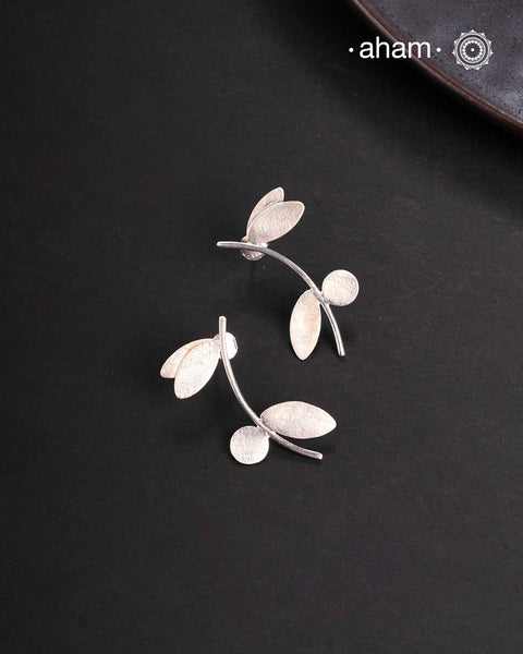 Contemporary light weight earrings in 92.5 silver.Minimalist work wear jewellery.Perfect wear from Dawn to Dusk.