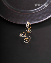 A.M P.M Silver Earring