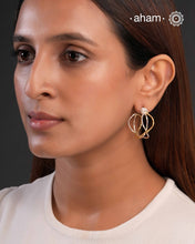 A.M P.M Silver Earring