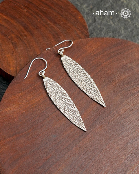 A.M P.M Silver Earrings