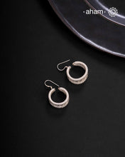 A.M P.M Silver Earrings