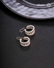 A.M P.M Silver Earrings