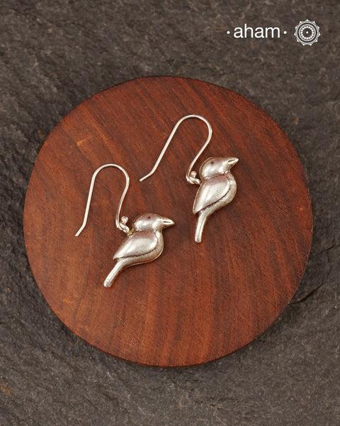 A.M P.M Charms Silver Earrings