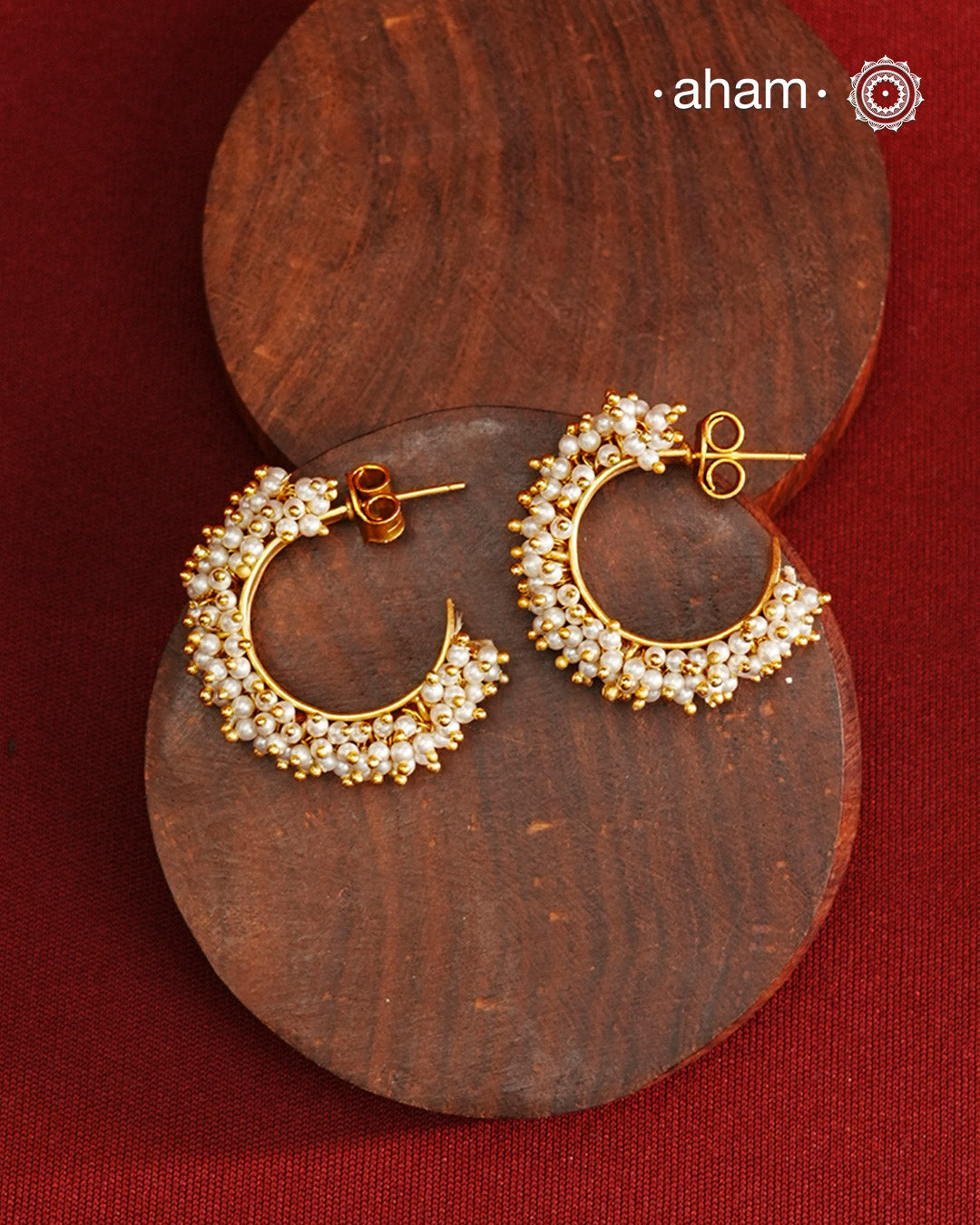 These Half Hoop Pearl Earrings are a must have in everyones wardrobe. 
So easy to pair with most outfits. Wear it with your Indian or contemporary wear.
Crafted in 925 silver with cultured fresh water pearls.