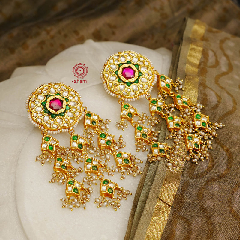 New Rajasthani jewellery,,Latest Light Weight Gold Earrings Designs -  YouTube