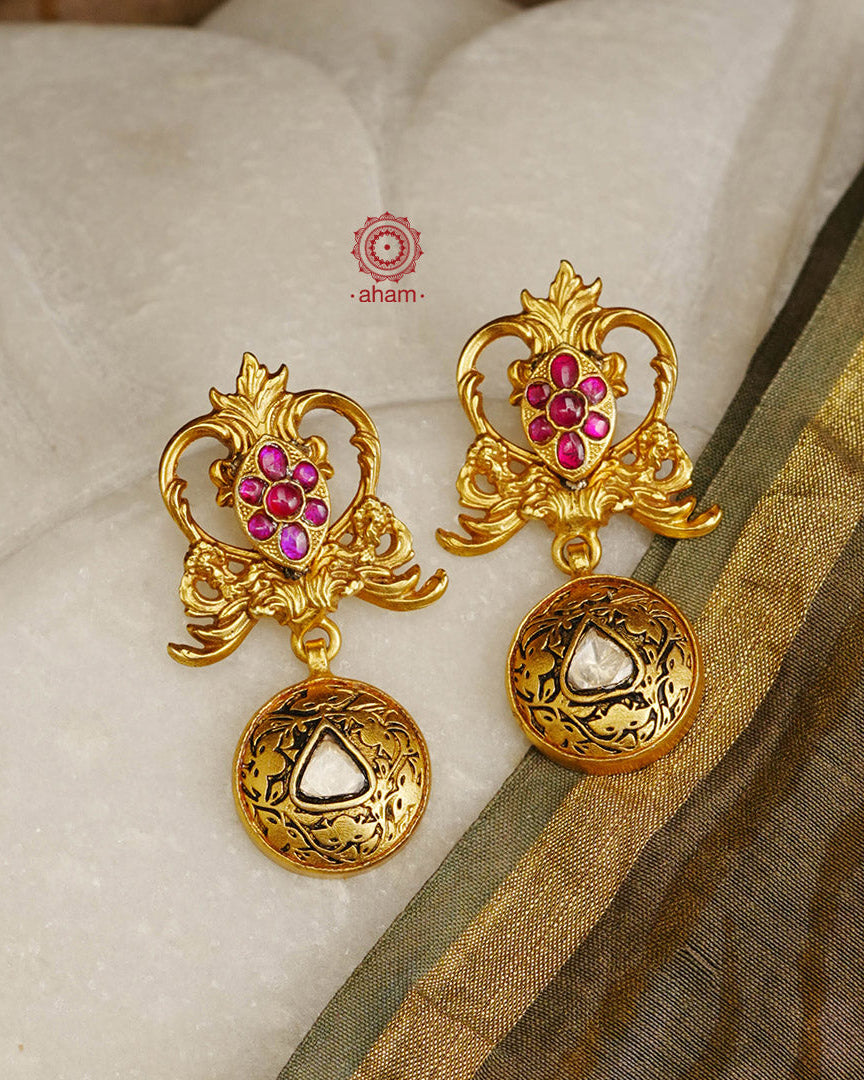South Indian Art Deco Jewelry Designers Traditional Matte Gold