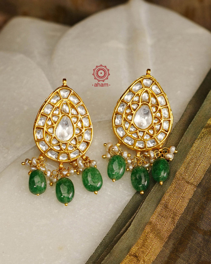 Gold Polish Silver Earrings