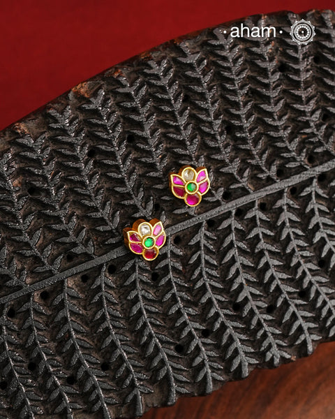 Mini Gold Polish Silver Studs