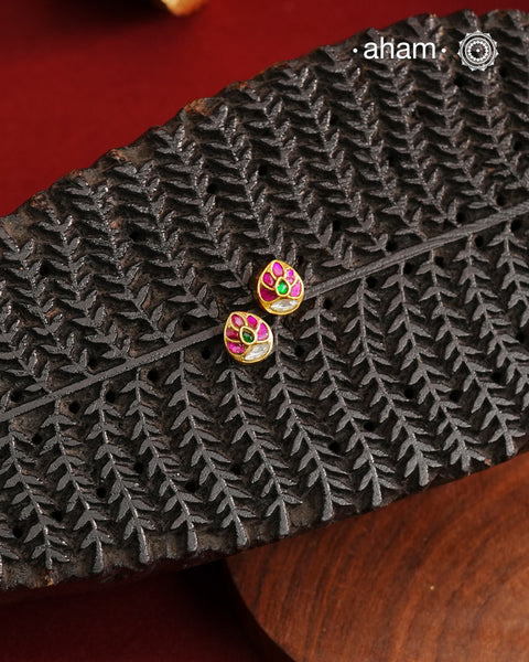 Gold Polish Silver Studs