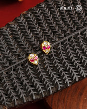 Gold Polish Silver Studs