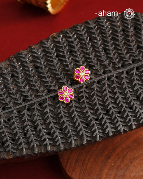 Mini Gold Polish Silver Studs