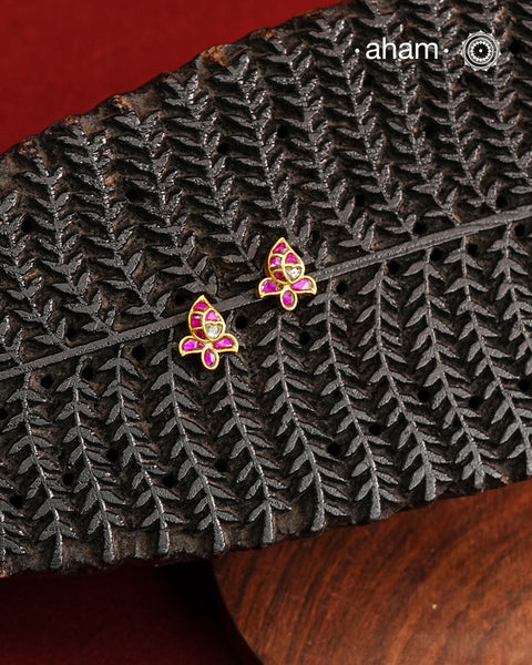 Mini Gold Polish Silver Studs