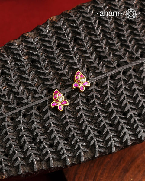 Mini Gold Polish Silver Studs