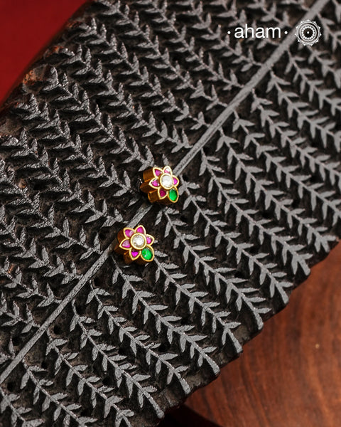 Mini Gold Polish Silver Studs