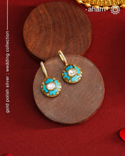 Two Sided Gold Polish Silver Hoops