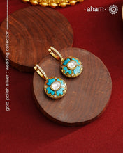 Two Sided Gold Polish Silver Hoops