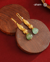 Lakshmi Gold Polish Silver Earrings