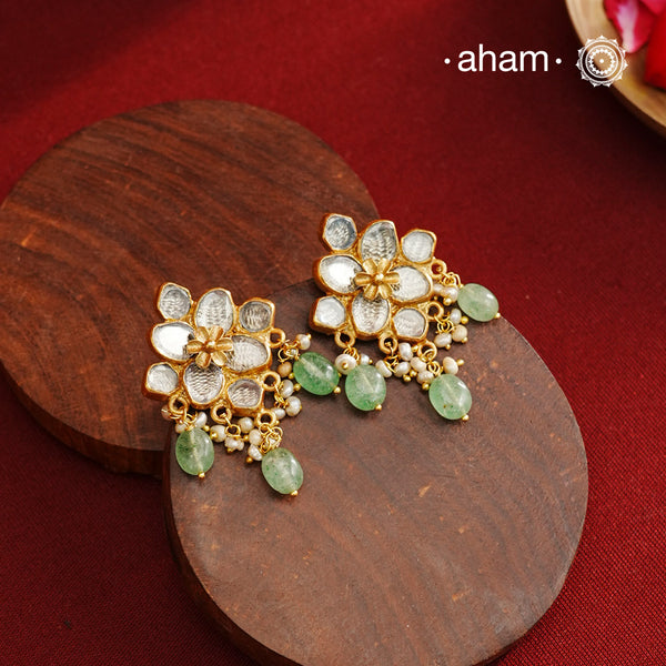 Gold Polish Silver Earrings