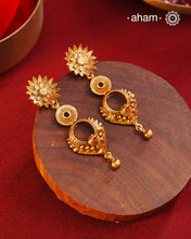Gold Polish Silver Earrings