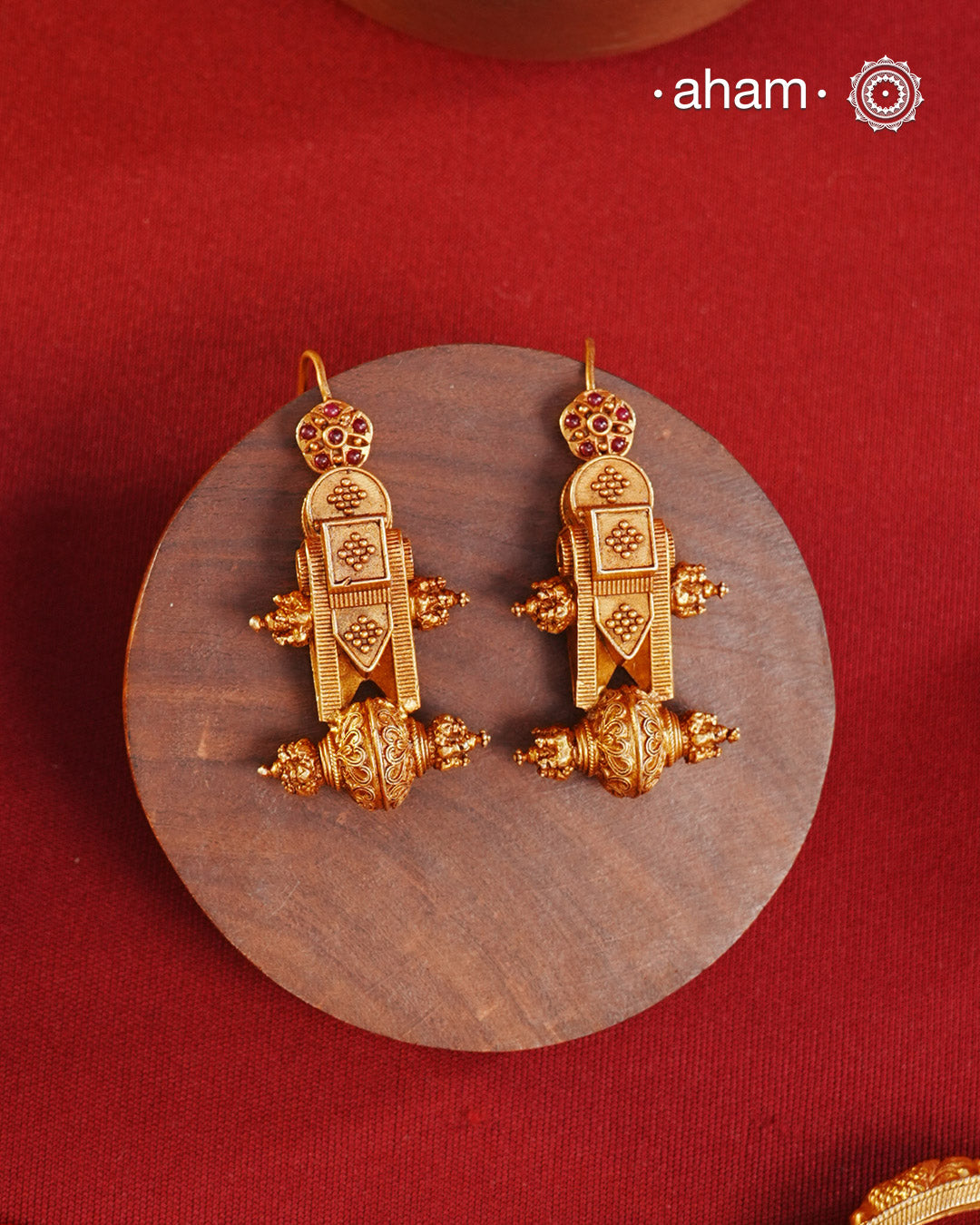 Gold Polish Silver Earrings