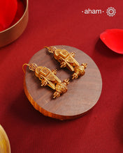 Gold Polish Silver Earrings