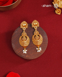 Gold Polish Silver Earrings