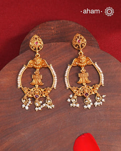 Gold Polish Silver Earrings