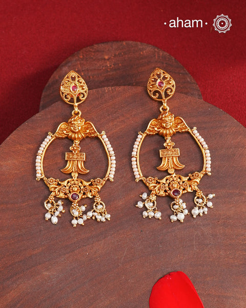 Gold Polish Silver Earrings
