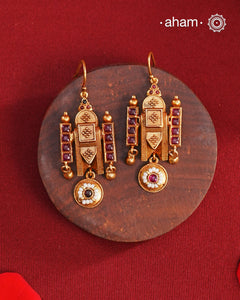 Gold Polish Silver Earrings