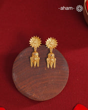 Gold Polish Silver Earrings