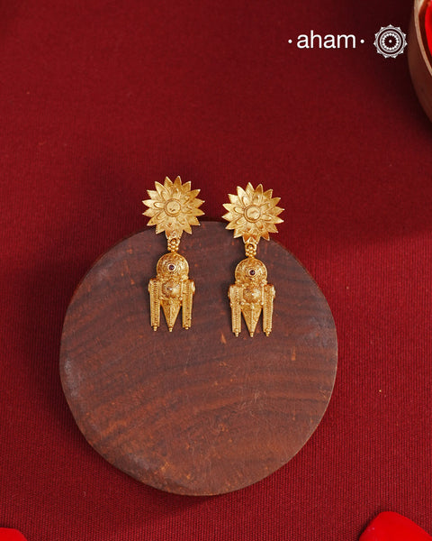 Gold Polish Silver Earrings