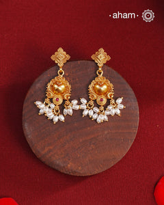 Gold Polish Silver Earrings