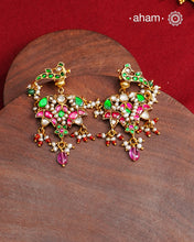 Fine Kundan Earrings with delicate work. Crafted in finest 92.5 silver with gold polish and pearls, these are heirloom earrings that can be passed on for generations to come.&nbsp;
