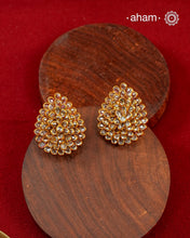 Zircon Gold Polish Silver Studs