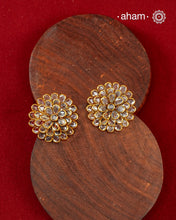 Zircon Gold Polish Silver Studs
