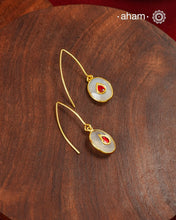 Gold Polish Silver Earrings feature exquisite kundan inlay work, blending traditional craftsmanship with contemporary style. Perfectly suited for Indo-Western ensembles, they add a touch of elegance and sophistication to your look. Crafted with attention to detail making them a versatile accessory for special occasions.