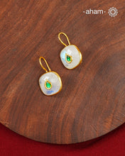 Gold Polish Silver Earrings feature exquisite kundan inlay work, blending traditional craftsmanship with contemporary style. Perfectly suited for Indo-Western ensembles, they add a touch of elegance and sophistication to your look. Crafted with attention to detail making them a versatile accessory for special occasions.
