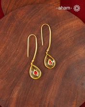 Gold Polish Silver Earrings feature exquisite kundan inlay work, blending traditional craftsmanship with contemporary style. Perfectly suited for Indo-Western ensembles, they add a touch of elegance and sophistication to your look. Crafted with attention to detail making them a versatile accessory for special occasions.
