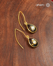 Gold Polish Silver Earrings feature exquisite kundan inlay work, blending traditional craftsmanship with contemporary style. Perfectly suited for Indo-Western ensembles, they add a touch of elegance and sophistication to your look. Crafted with attention to detail making them a versatile accessory for special occasions.