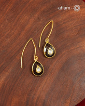Gold Polish Silver Earrings feature exquisite kundan inlay work, blending traditional craftsmanship with contemporary style. Perfectly suited for Indo-Western ensembles, they add a touch of elegance and sophistication to your look. Crafted with attention to detail making them a versatile accessory for special occasions.