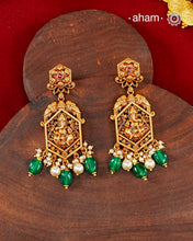 Ganesha Gold Polish Silver Earrings