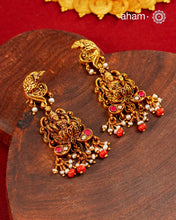 Laxmiji Gold Polish Silver Earrings